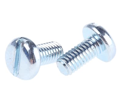 Product image for ZnPt steel slot pan head screw,M3x6mm