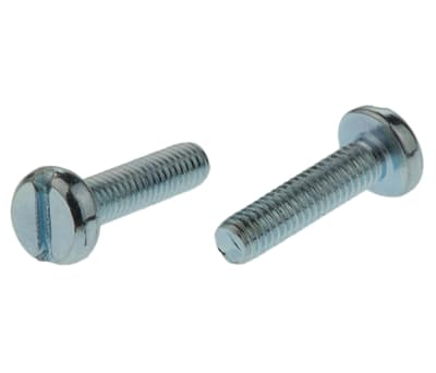 Product image for ZnPt steel slot pan head screw,M3x12mm