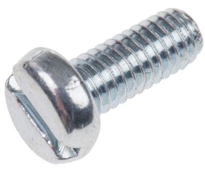 Product image for ZnPt steel slot pan head screw,M4x10mm