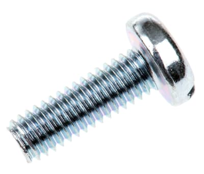 Product image for ZnPt steel slot pan head screw,M4x12mm