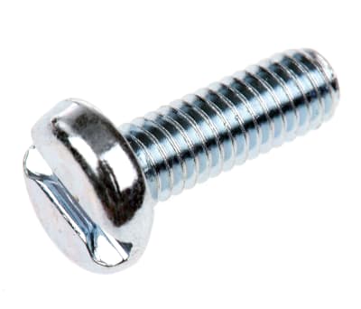 Product image for ZnPt steel slot pan head screw,M4x12mm