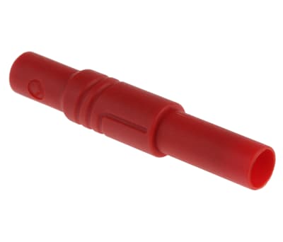 Product image for Safety connector 4mm�LAS SG red