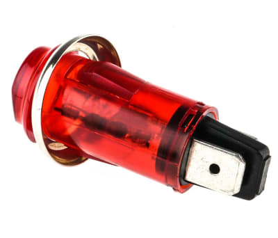 Product image for 13MM RED NEON PANEL INDICATOR,220-250VAC