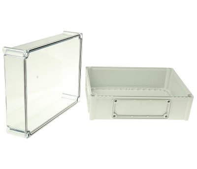 Product image for IP67 enclosure w/clear lid,380x280x180mm