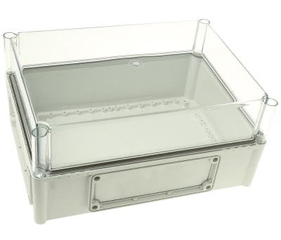 Product image for IP67 enclosure w/clear lid,380x280x180mm