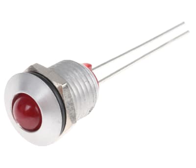 Product image for 8mm red LED satin prominent,20mA IF typ