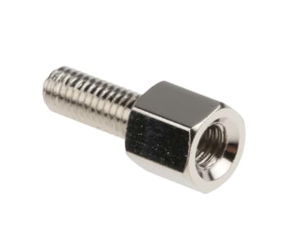 Product image for Brass M-F threaded hex spacer,M3x5mm