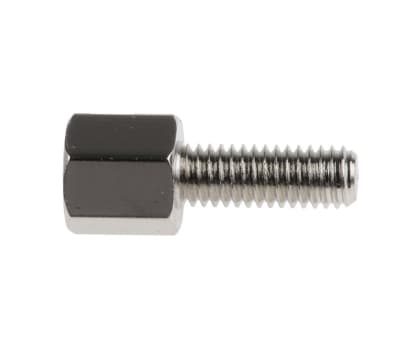 Product image for Brass M-F threaded hex spacer,M3x5mm