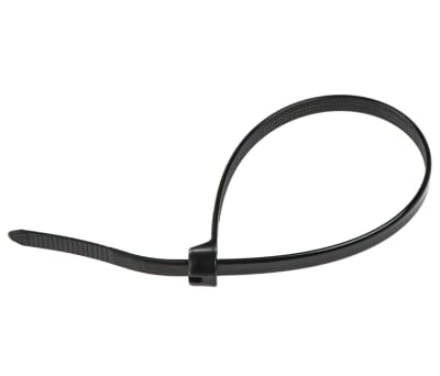 Product image for Thomas & Betts Black Cable Tie Nylon, 185.67mm x 4.57 mm