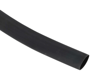 Product image for Black heatshrink tubing,12.7mm bore