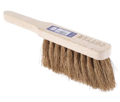 Product image for RS PRO Black Natural Coco Soft Scrubbing Brush for Industrial, Yard