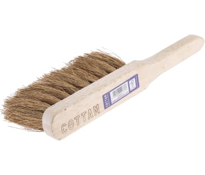 Product image for RS PRO Black Natural Coco Soft Scrubbing Brush for Industrial, Yard