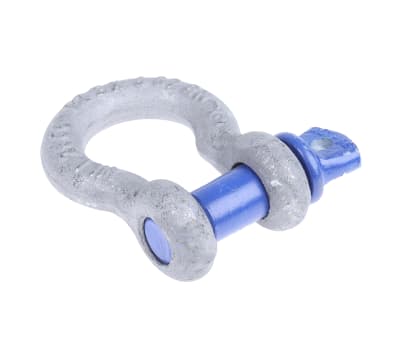 Product image for Galvanised steel bow shackle w/pin,2ton