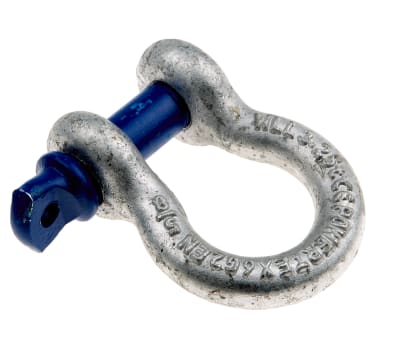 Product image for Galvanisedsteel bowshackle w/pin,3.25ton