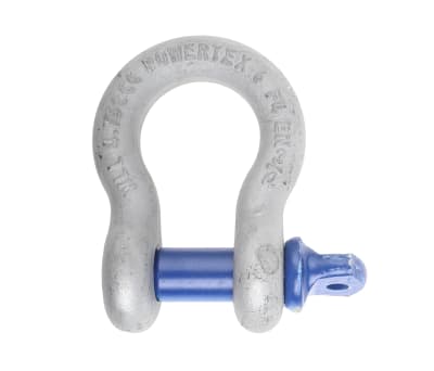 Product image for Galvanisedsteel bowshackle w/pin,4.75ton