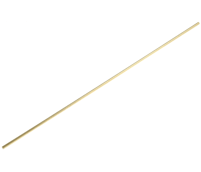 Product image for Brass rod stock,24in L 1/4in dia