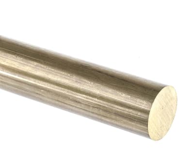 Product image for Brass rod stock,24in L 1in dia