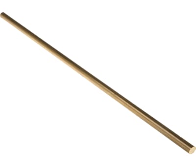 Product image for Brass rod stock,500mm L 12mm dia