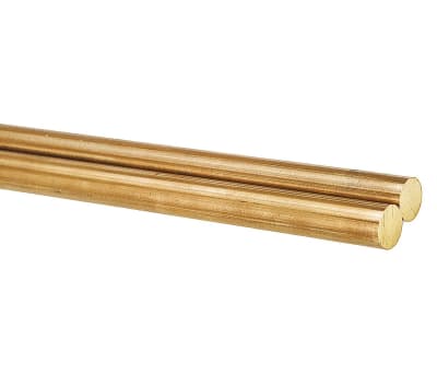 Product image for Brass rod stock,500mm L 15mm dia