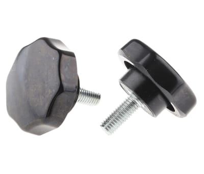 Product image for Phenolic male star knob,M8x20mm