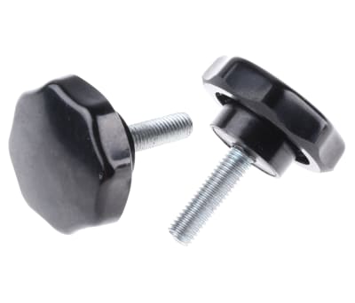 Product image for Phenolic male star knob,M8x30mm