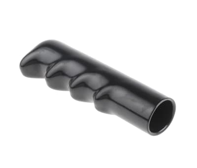 Product image for Push-fit flexible black PVC grip,111mm L