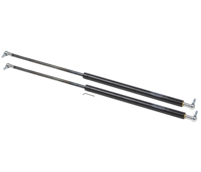 Product image for Camloc Steel Gas Strut, with Ball & Socket Joint, End Joint 400mm Stroke Length