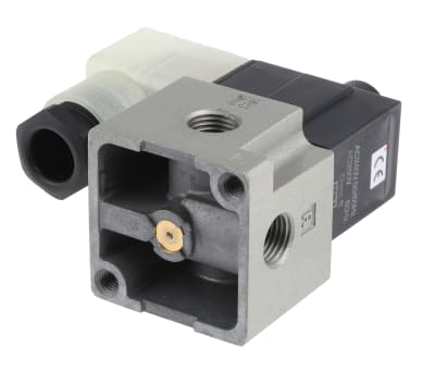 Product image for 1/4in 3/2 poppet sol/spring valve,240Vac