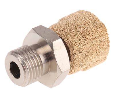 Product image for Sintered bronze restrictor/silencer,G1/8