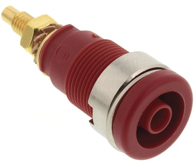 Product image for SOCKET 4MM, EB260G, RED