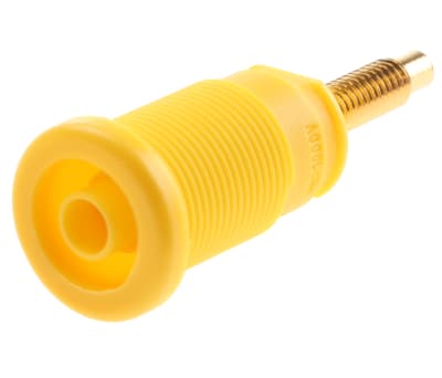 Product image for SOCKET 4MM, EB260G, YELLOW