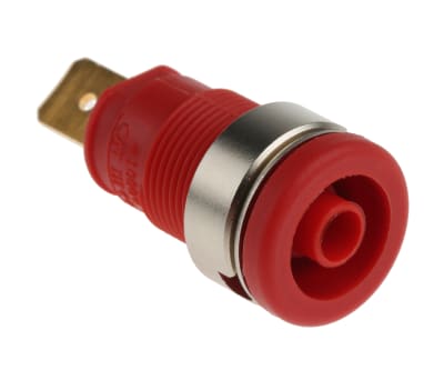 Product image for SOCKET 4MM, EB262-F6.3, RED