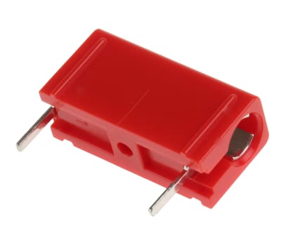 Product image for Red PCB socket,4mm