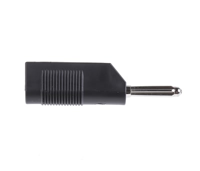 Product image for Black stackable bunch pin plug,4mm