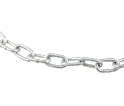 Product image for 10m galvanised steel chain,19Lx4mm