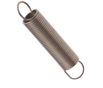 Product image for Steel extension spring,25.0Lx5.0mm dia