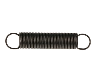 Product image for Steel extension spring,50.0Lx10.0mm dia