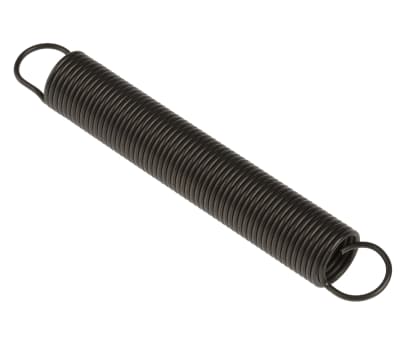 Product image for Steel extension spring,105Lx15mm dia