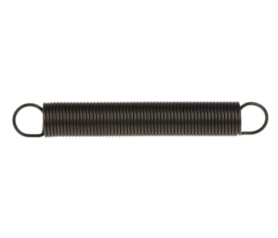 Product image for Steel extension spring,105Lx15mm dia