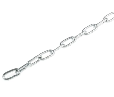 Product image for 10m Zn plated steel chain,16Lx3.0mm dia