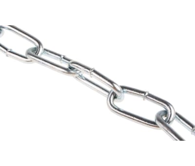 Product image for 10M ZN PLATED STEEL CHAIN,42LX6MM DIA