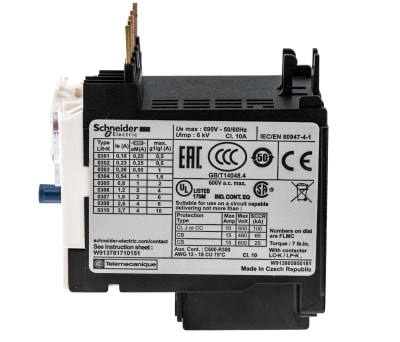 Product image for Thermal overloadrelay,1.2-1.8A FLC range