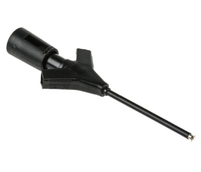 Product image for Black micro clip probe 0.64mm socket