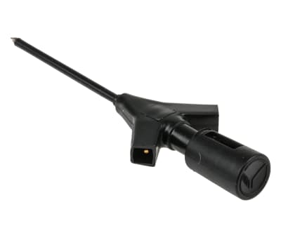 Product image for Black micro clip probe 0.64mm socket