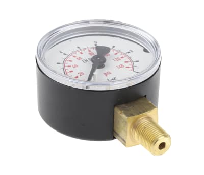 Product image for Bottom conn pressure gauge,R1/8,0-10bar