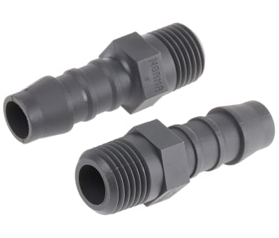 Product image for Straight conn,1/4in BSPT 10mm ID hose