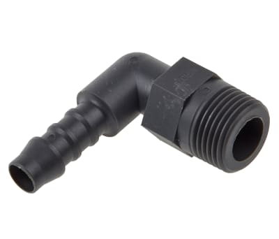 Product image for Elbow connector,3/8in BSPT 8mm ID hose