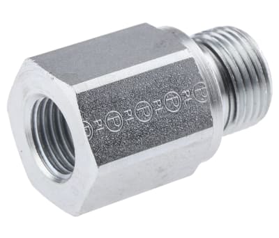 Product image for G3/8 xG1/4in BSPP M-F ZnPt steel reducer