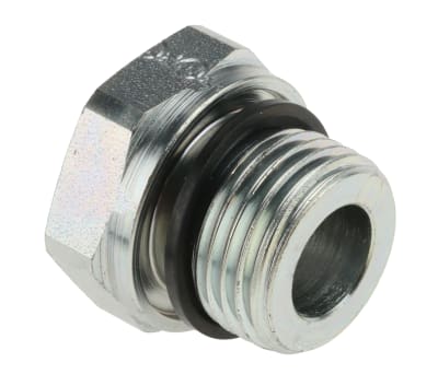 Product image for Parker Hydraulic Straight Threaded Reducer RI1/2EDX1/4A3C, Connector A G 1/2 Male, Connector B G 1/4 Female