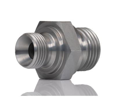 Product image for 3/8x1/2in BSPP M-M steel union adaptor